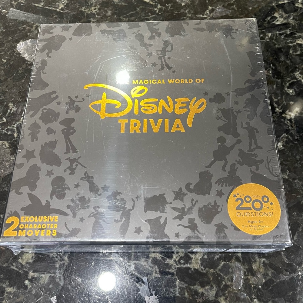 Disney Trivia Game - New Black and Gold Box
